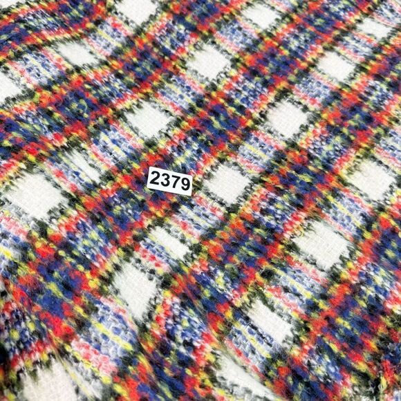 Lands' End Jacket Womens 24W Wool Blend TartanPlaid Tweed Blazer Full Zip - Picture 8 of 10